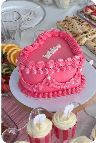 Bridal shower cake from Austin home bakers