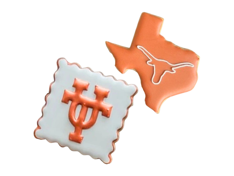 Custom logo sugar cookies for Austin client and partner gifts
