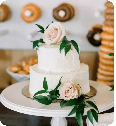 Custom wedding cake from Austin home bakers